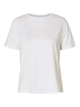 Selected Femme Assia t-paita - valkoinen - naisten muoti - naisten t-paita - pukeutuminen - kesävaatteet - lifestyle - IHANA Store