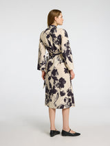 Selected Femme Aviana kietaisumekko - vaalea kuvioitu - naisten muoti - vaatteet - lifestyle - IHANA Store