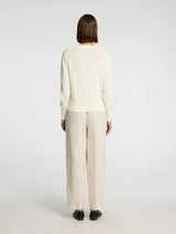 Selected Femme Calo neuletakki - luonnonvalkoinen - naisten muoti - naisten neuletakit - IHANA Stor