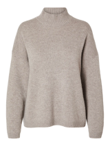 Selected Cille villaneule - beige - naisten neuleet - villavaatteet - naisten muoti - pukeutuminen - lifestyle - IHANA Store