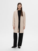 Selected Femme Darla neuletakki - beige - lämmin neuletakki - Naisten vaatteet - IHANA Store