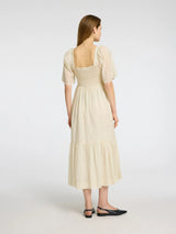 Selected Femme Dora maksimekko - vaalea kuvioitu - naisten vaatteet - muoti - lifestyle - lifestyle - IHANA Store