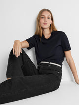 Selected Femme Essential boxy t-paita - pyöreä kaula-aukko - t-paita - musta - naisten vaatteet - IHANA Store