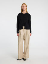 Selected Femme Laura neuletakki - musta - naisten neuletakit - naisten muoti - lifestylemyymälä - IHANA Store