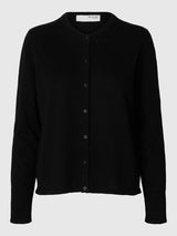 Selected Femme Laura neuletakki - musta - naisten neuletakit - naisten muoti - lifestylemyymälä - IHANA Store