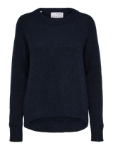 Selected Femme Lulu o-aukkoinen neule - sininen - neuleet - Naisten vaatteet - muoti - pukeutuminen - lifestyle - IHANA Store - verkkokauppa