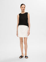 Selected Femme Moon hihaton toppi - musta - kesävaatteet - naisten kesätopit - naisten muoti - IHANA Store