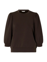 Selected Femme Tenny collegepusero - ruskea - naisten paidat - puserot - collegepaidat - naisten muoti - lifestyle - IHANA Store