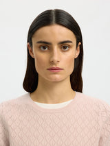 Selected Helen neule - roosa - naisten muoti - vaatteet - pukeutuminen - lifestyle - IHANA Store - kotimainen verkkokauppa