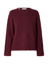 Selected Femme Lulu New neule- viininpunainen - neuleet ja neuletakit - yläosat - Naisten vaatteet - IHANA Store - lifestyle