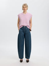 Selected Lulu brushed neuleliivi - lila - neuleliivit - alpakkasekoite - naisten muoti - lifestyle- IHANA Store - kotimainen verkkokauppa
