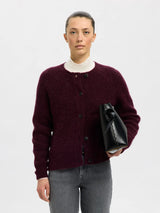 Selected Femme Lulu neuletakki - viininpunainen - neuleet ja neuletakit - yläosat - Naisten vaatteet - IHANA Store - lifestyle