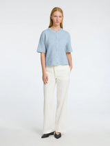 Selected Femme Lulu lyhythihainen neuletakki - vaaleansininen - neuleet ja neuletakit - yläosat - Naisten vaatteet - IHANA Store - lifestyle