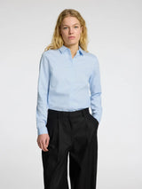 Selected Femme Romie paitapusero - vaaleansininen - naisten muoti - naisten kauluspaidat - lifestyle - IHANA Store - kotimainen verkkokauppa