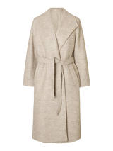 Selected Femme Rosa Boucle villakangastakki - beige - naisten vaatteet - takit - muoti - lifestyle - IHANA Store