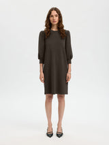 Selected Tenny collegemekko - ruskea - collegemekot - ruskea collegemekko - mekot - naisten muoti - IHANA Store