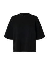 Selected Tenny collegepusero - musta - naisten paidat - puserot - collegepaidat - naisten muoti - lifestyle - IHANA Store - kotimainen verkkokauppa