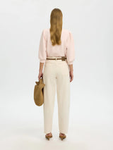 Selected Femme Tenny collegepusero - persikka - naisten paidat - puserot - collegepaidat - naisten muoti - lifestyle - IHANA Store