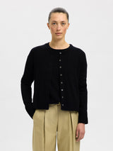 Selected Thea merinovillaneule - musta - naisten neuleet - merinovillavaatteet - naisten muoti - pukeutuminen - lifestyle - IHANA Store