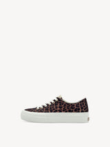 Tamaris leo tennarit - ruska - leokuvioitu - vegaaniset kengät - naisten kengät - IHANA Store - lifestyle - muoti