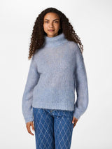 YAS Lambi pooloneule - vaaleansininen - neuleet - poolopuserot