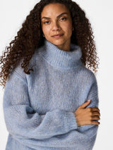 YAS Lambi pooloneule - vaaleansininen - neuleet - poolopuserot