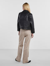 YAS Phil nahkatakki - musta - bikertakki - naisten vaatteet - IHANA Store - lifestylemyymälä