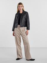 YAS Phil nahkatakki - musta - bikertakki - naisten vaatteet - IHANA Store - lifestylemyymälä