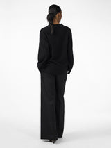 YAS Emilie neulepusero - musta - naisten vaatteet - muoti - IHANA Store