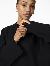 YAS Emilie neulepusero - musta - naisten vaatteet - muoti - IHANA Store