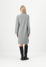 YAS Emilie neulemekko - harmaa - villamekko - naisten vaatteet - mekot ja tunikat - IHANA Store