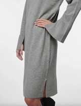 YAS Emilie neulemekko - harmaa - villamekko - naisten vaatteet - mekot ja tunikat - IHANA Store