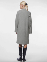 YAS Emilie neulemekko - harmaa - villamekko - naisten vaatteet - mekot ja tunikat - IHANA Store