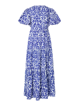 YAS Greena mekko - maksimekko - puuvillamekko - sini-valko - kuvioitu -naisten vaatteet - IHANA Store