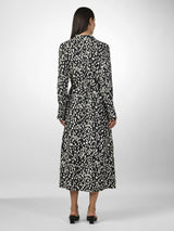 YAS Kaya paitamekko - kuvioitu - musta - valkoinen - mekot- naisten vaatteet - IHANA Store