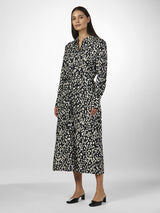 YAS Kaya paitamekko - kuvioitu - musta - valkoinen - mekot- naisten vaatteet - IHANA Store