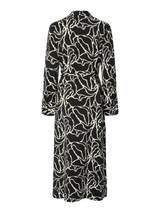 YAS Kaya paitamekko - musta kuvioitu - musta - valkoinen - mekot- naisten vaatteet - muoti - lifestyle - IHANA Store