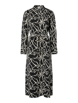 YAS Kaya paitamekko - musta kuvioitu - musta - valkoinen - mekot- naisten vaatteet - muoti - lifestyle - IHANA Store