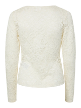 YAS Lacey pusero - luonnonvalkoinen - pitsipaidat - naisten muoti - vaatteet - pukeutuminen - lifestyle - IHANA Store - kotimainen verkkokauppa