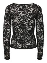 YAS Lacey pusero - musta - pitsipaidat - naisten muoti - vaatteet - pukeutuminen - lifestyle - IHANA Store - verkkokauppa