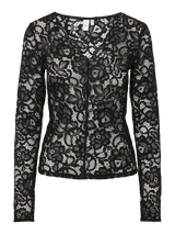 YAS Lacey pusero - musta - pitsipaidat - naisten muoti - vaatteet - pukeutuminen - lifestyle - IHANA Store - verkkokauppa