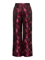 YAS Limira housut - musta kuvioitu - juhlavat housut - juhlahousut - kukkahousut - naisten muoti - lifestyle - IHANA Store