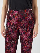 YAS Limira housut - musta kuvioitu - juhlavat housut - juhlahousut - kukkahousut - naisten muoti - lifestyle - IHANA Store