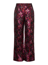 YAS Limira housut - musta kuvioitu - juhlavat housut - juhlahousut - kukkahousut - naisten muoti - lifestyle - IHANA Store