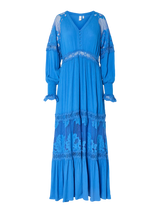 YAS Miza maksimekko - sininen - naisten maksimekot - juhlamekot - arkimekot - naisten muoti - lifestylemyymälä - IHANA Store