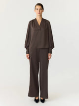 YAS Pella pusero - ruskea - naisten vaatteet - yläosa - pusero - IHANA Store - lifestylemyymälä - kotimainen verkkokauppa