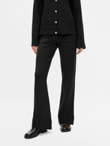 YAS_Pimi neulehousut - musta - naisten housut - muoti - lifestyle - IHANA Store