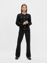 YAS_Pimi neulehousut - musta - naisten housut - muoti - lifestyle - IHANA Store