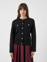 YAS Pimi neulejakku - musta - naisten jakut - naisten muoti - lifestyle - IHANA Store