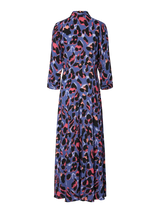YAS Savanna mekko - maksimekko - paitamekko - naisten vaatteet - leokuvioitu - lila - IHANA Store - lifestylemyymälä